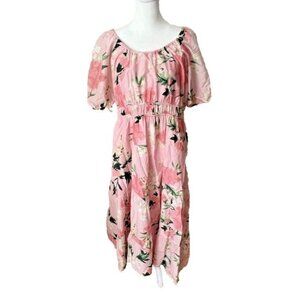 Small Vineyard Vines‎ Kentucky Derby Pink Floral Cottage Fairy Core Maxi Dress